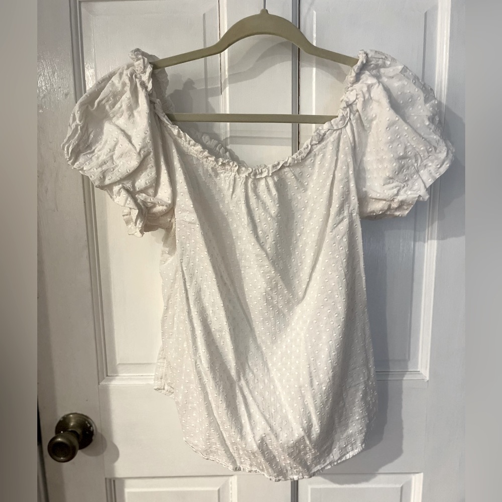 Maeve Ruffle Textured blouse - Picture 2 of 2